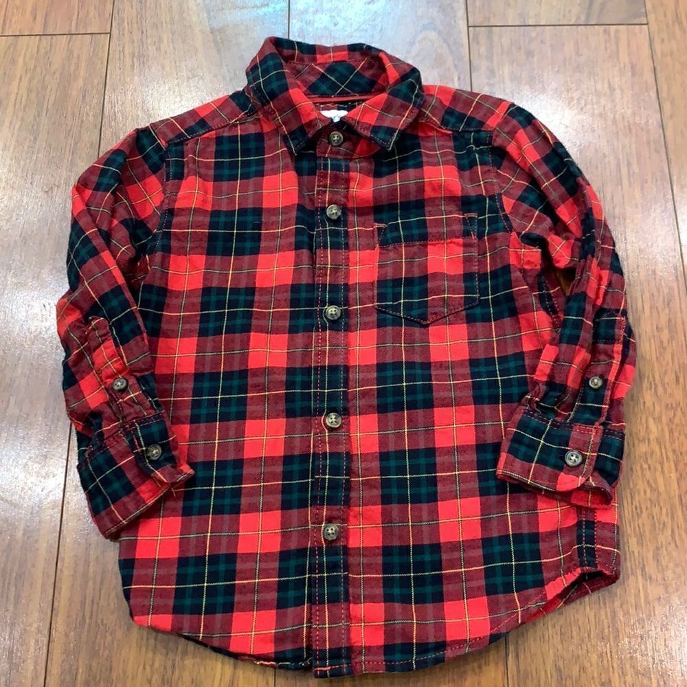 Carter’s Plaid Flannel 2T  